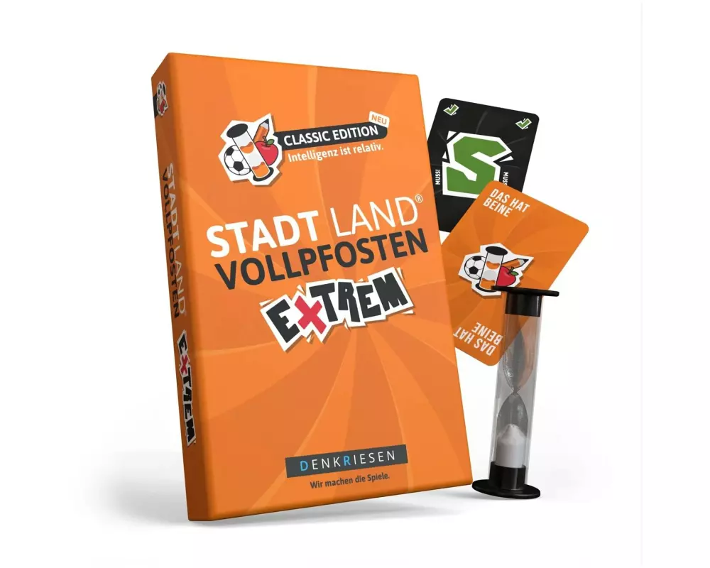 Denkriesen Partyspiel Stad Land Vollpfosten – Extrem Classic Ed. (D)