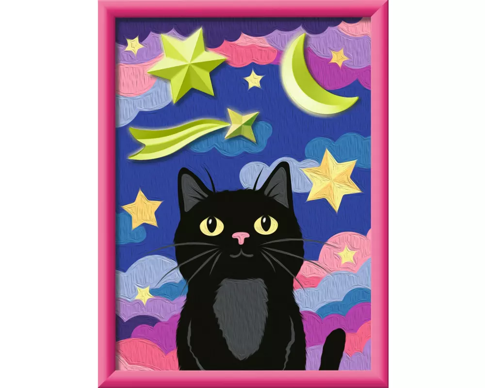 Ravensburger Malen nach Zahlen CreArt Kids Katze mit Gipselementen