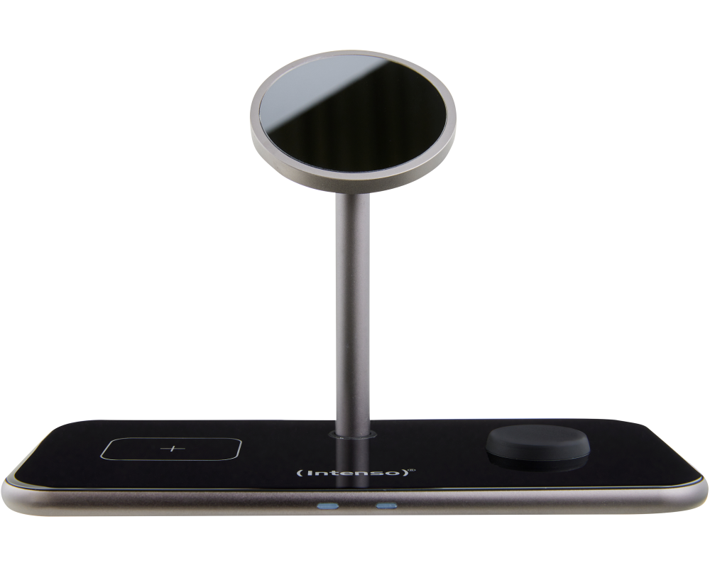 INTENSO Magnetic Wl Charg. Stand MB13 7410810 MagSafe comp., 3 in 1 black