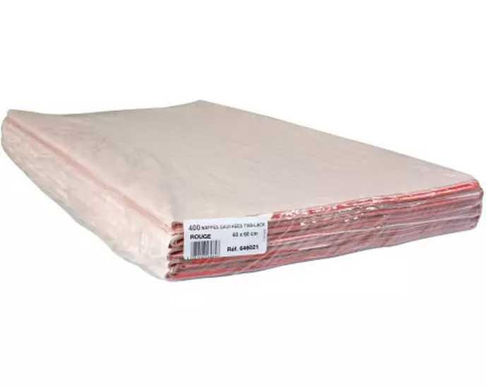 PRO nappe Tischdecke 400 Stück, 60 cm x 60 cm, Rot