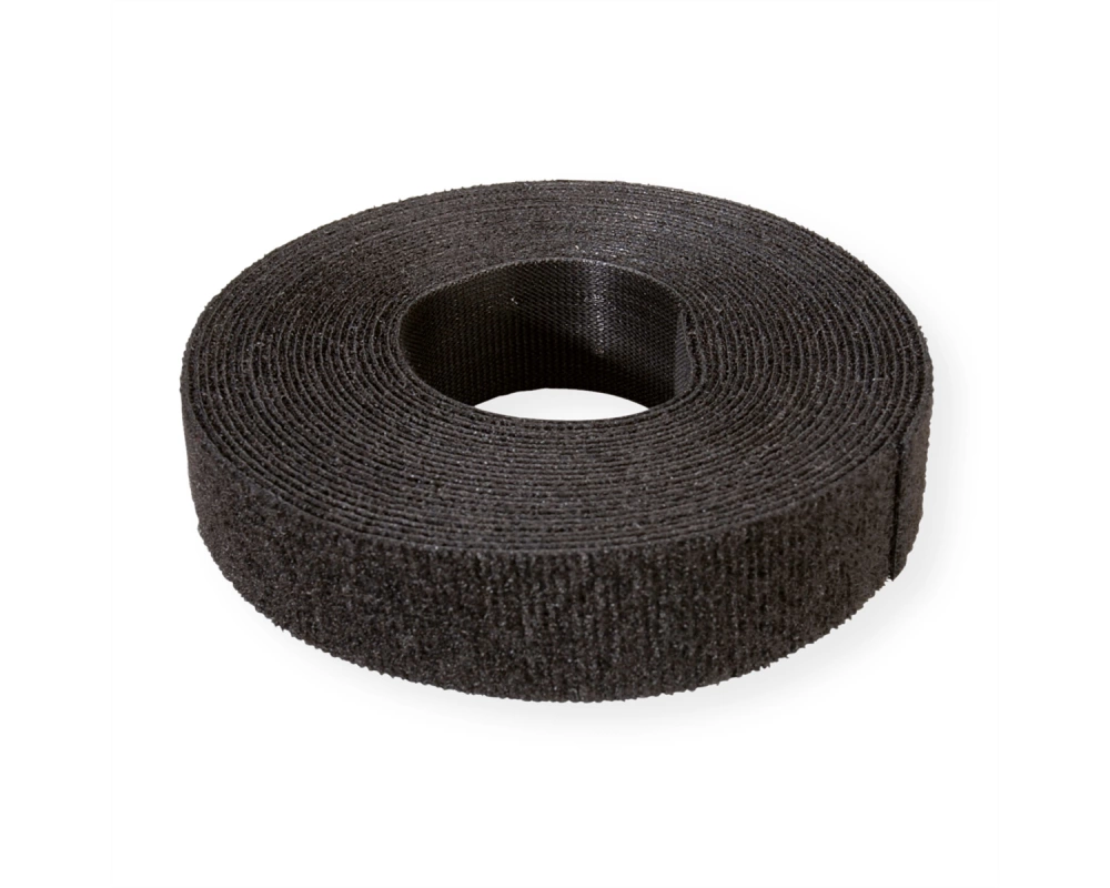 VELCRO ONE-WRAP Klettbandstreifen 20mm, unperforiert, schwarz, 5 m