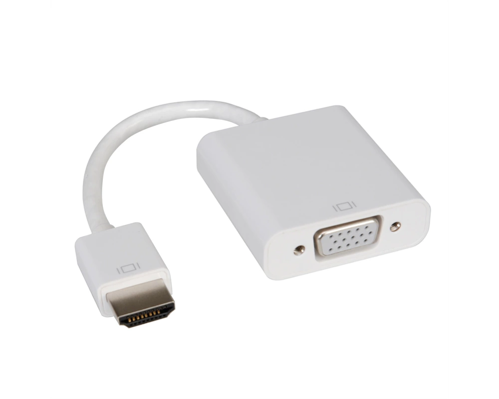 ROLINE HDMI-VGA Adapterkabel, HDMI ST / VGA BU, 0,15 m