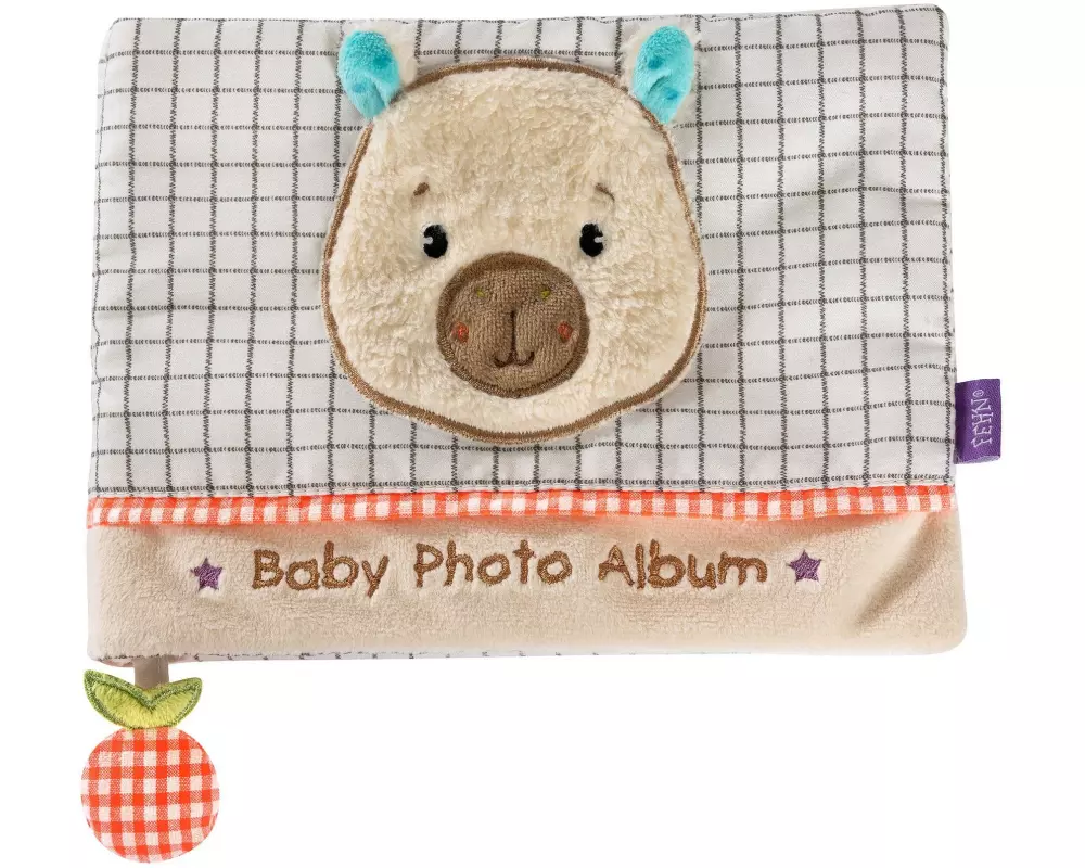 fehn Fotoalbum Capybara, Stoff, Beige / Braun, 20 x 15 cm