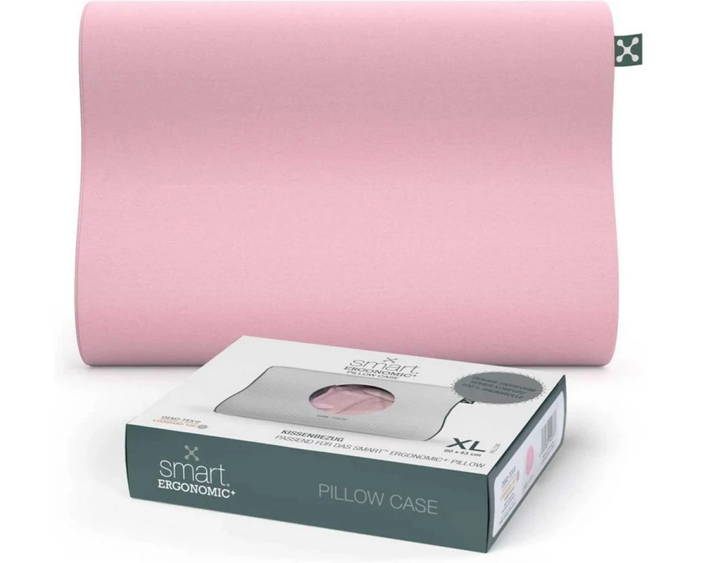 Smartsleep Kopfkissenbezug Ergonomic 60 x 43 cm, Rosa