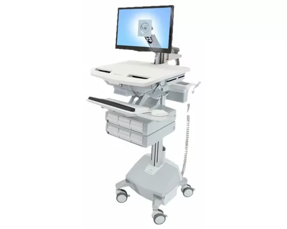 ERGOTRON cart with LCD-Arm, StyleView, LiFe powered 6 drawer, 24 inch, adjustable 68,6cm