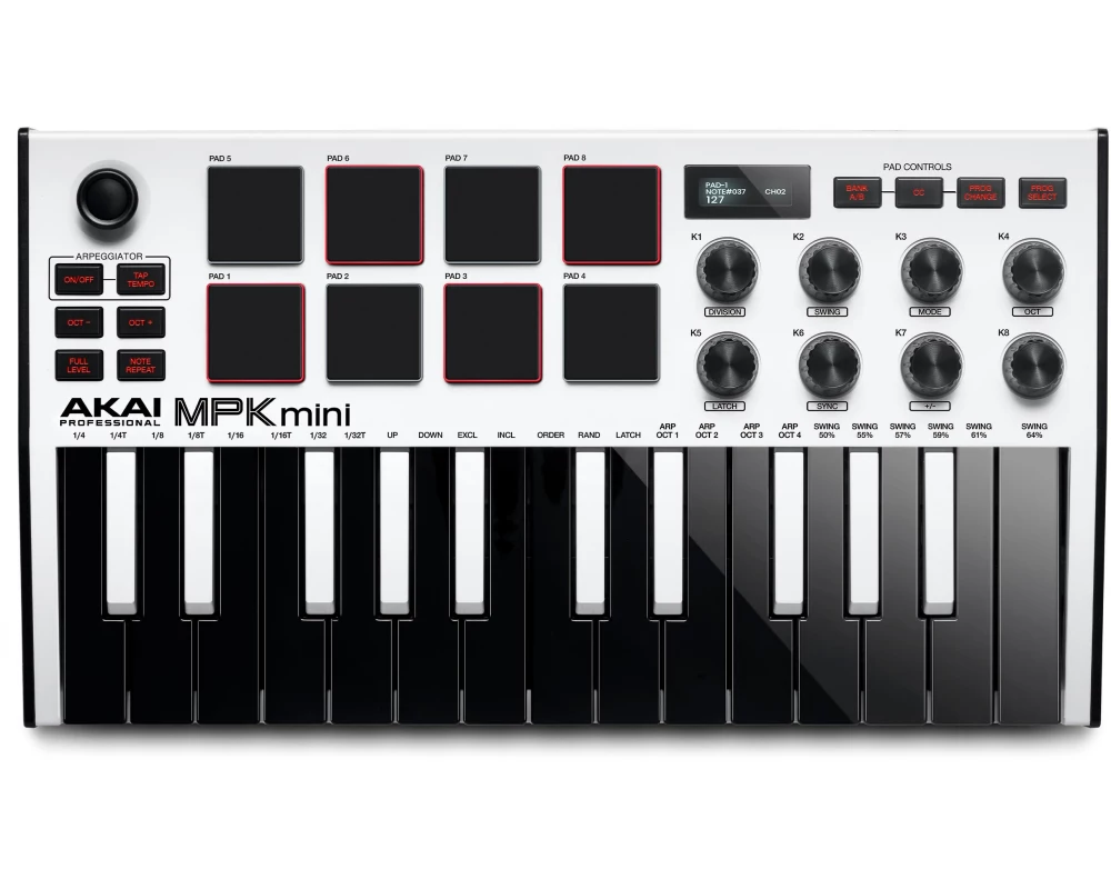 Akai Keyboard Controller MPK Mini MK3 White