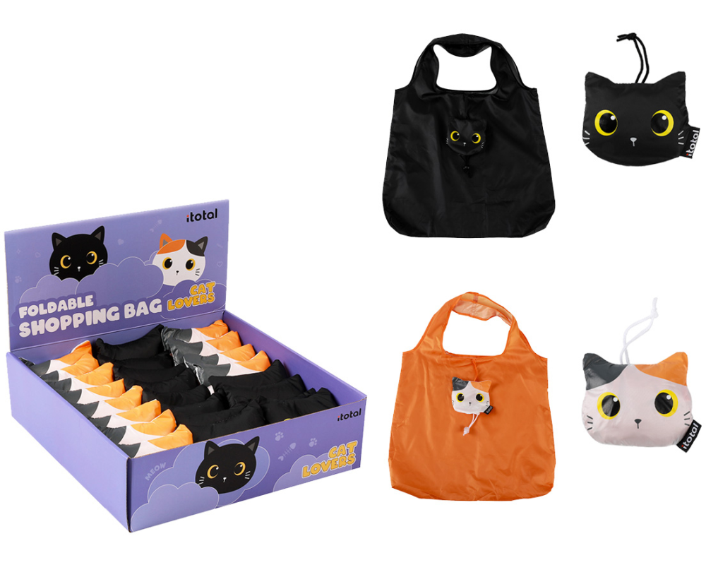 I-TOTAL Shopping Bag 75cm XL2660I Cats, assortiert
