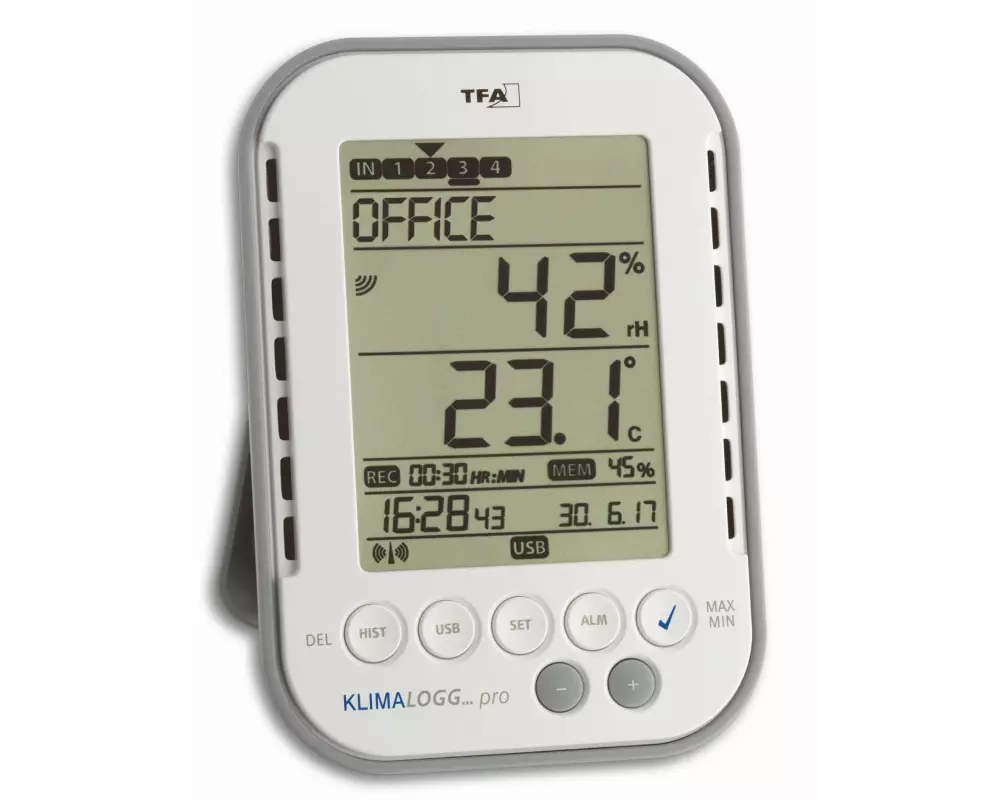 TFA Dostmann Thermo-/Hygrometer Klima Logg Pro