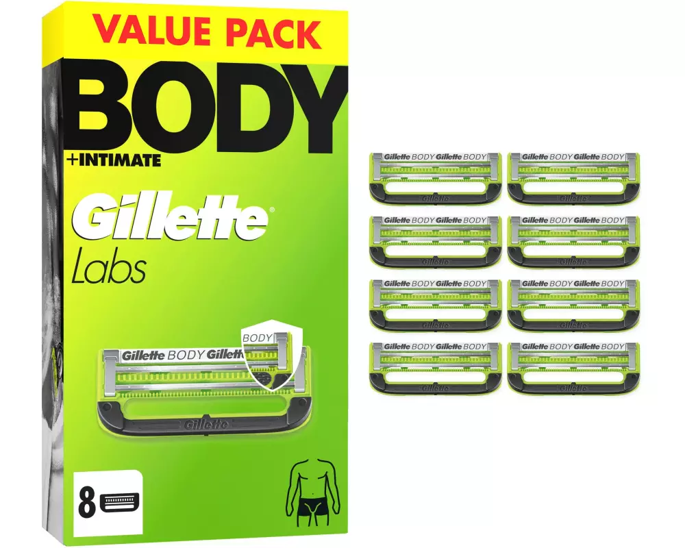 Gillette Body & Intimate Ersatzklingen 8 Stück