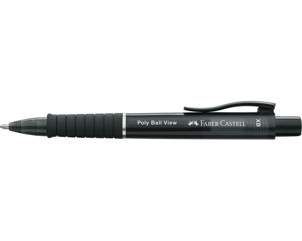 FABER-CASTELL Kugelschreiber Poly Ball View 145755 Schwarz XB