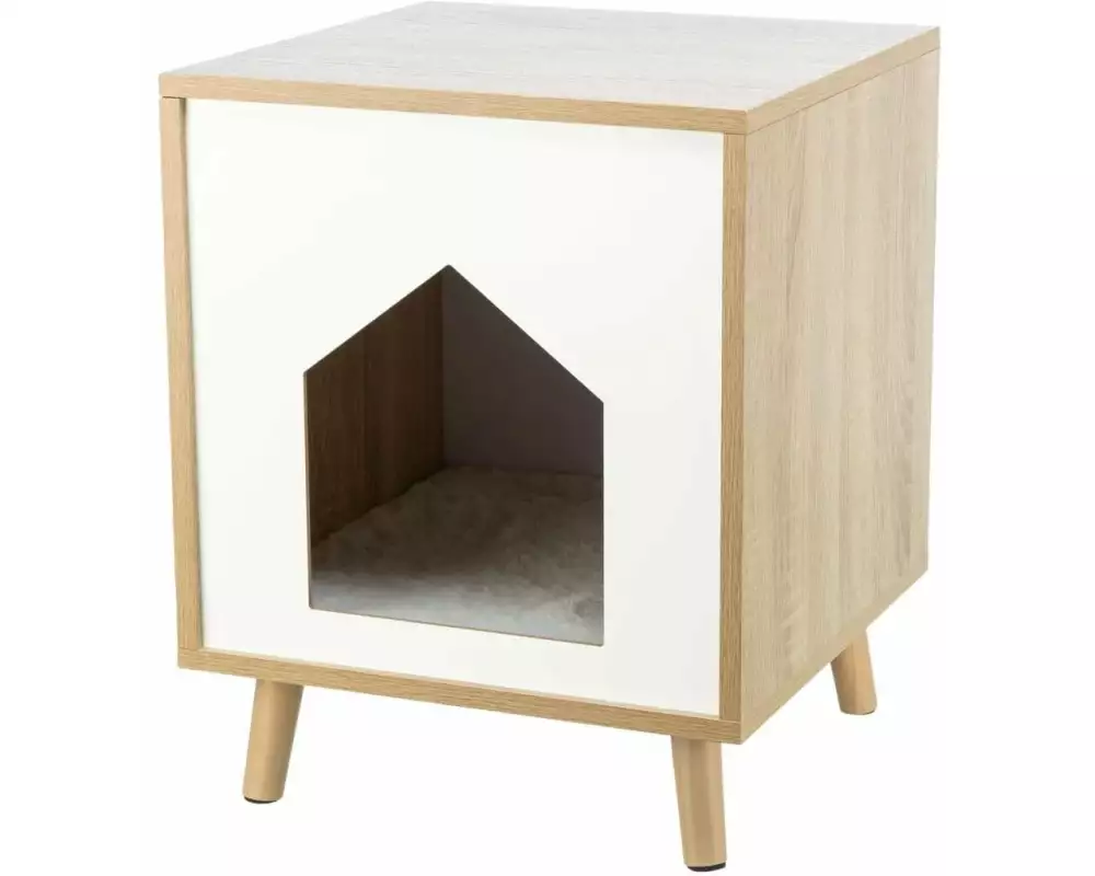 Trixie Höhle Isa, Holzoptik Grau