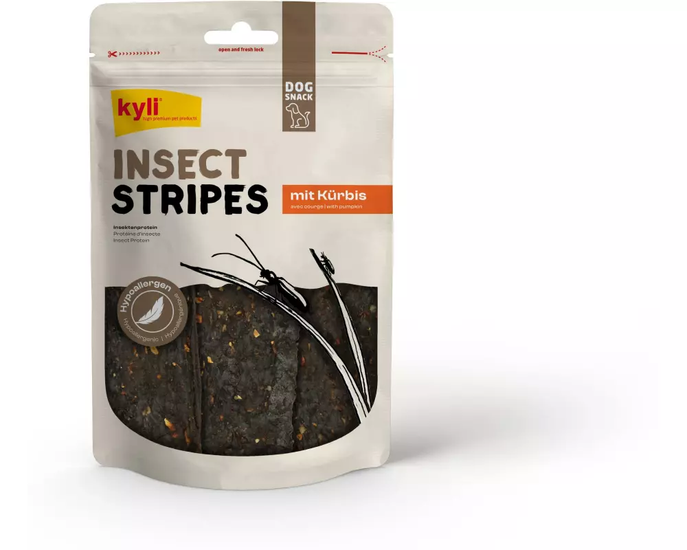 kyli Kausnack InsectStripes mit Apfel 100 g