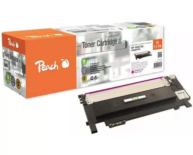 Peach HP No. 117A M, W2073A Magenta