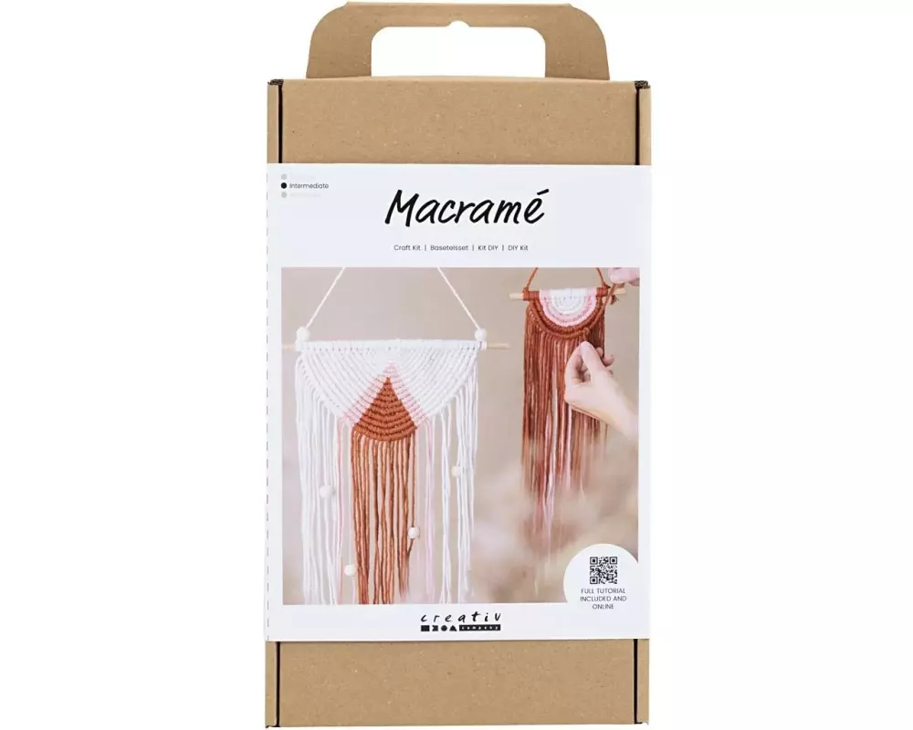 Creativ Company Bastelset Macramé Wandschmuck