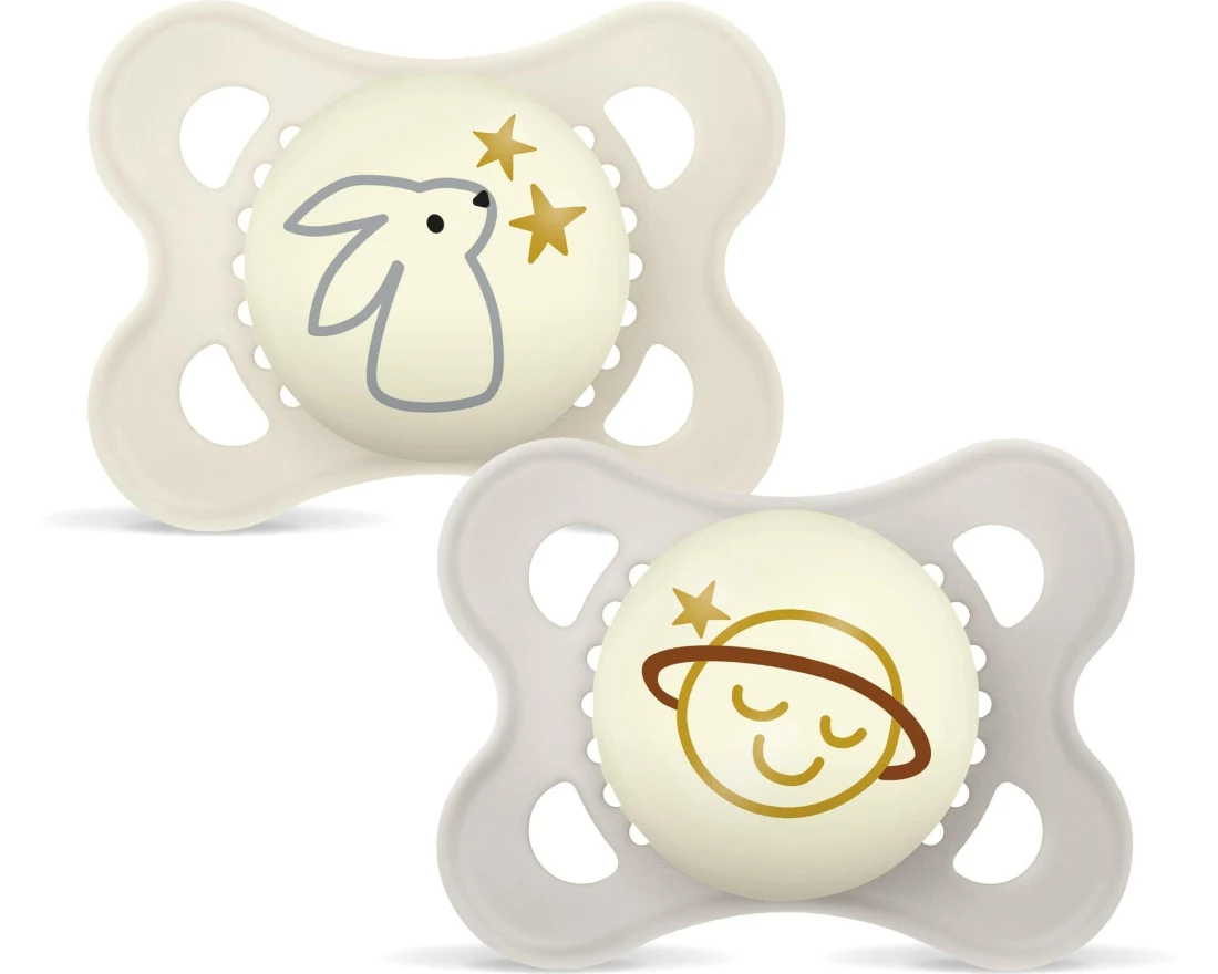 MAM Nuggi Original Night, 2 Stk. 0-6 m, Unisex