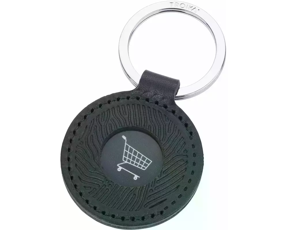 Troika Schlüsselanhänger Coin Adventure Schwarz
