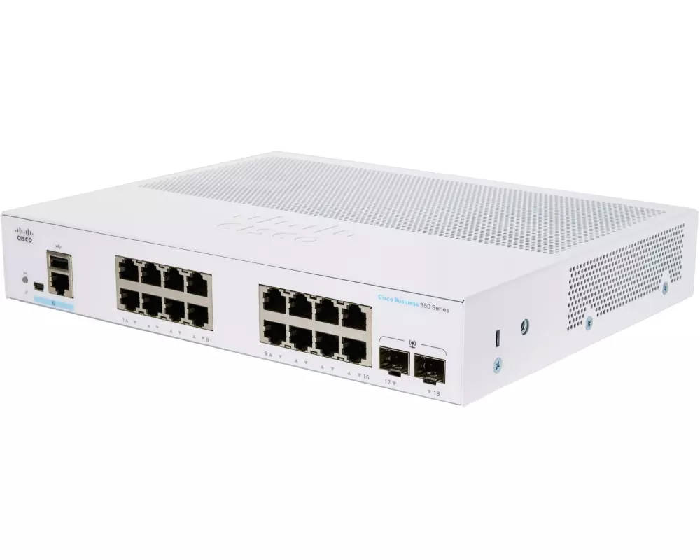 Cisco Switch CBS350-16T-E-2G 18 Port
