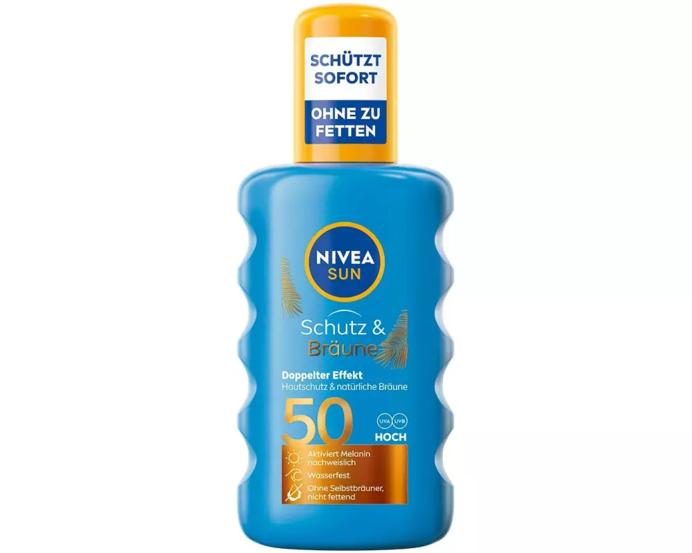 NIVEA SUN Sonnenspray Schutz und Bräune LSF 50 200 ml