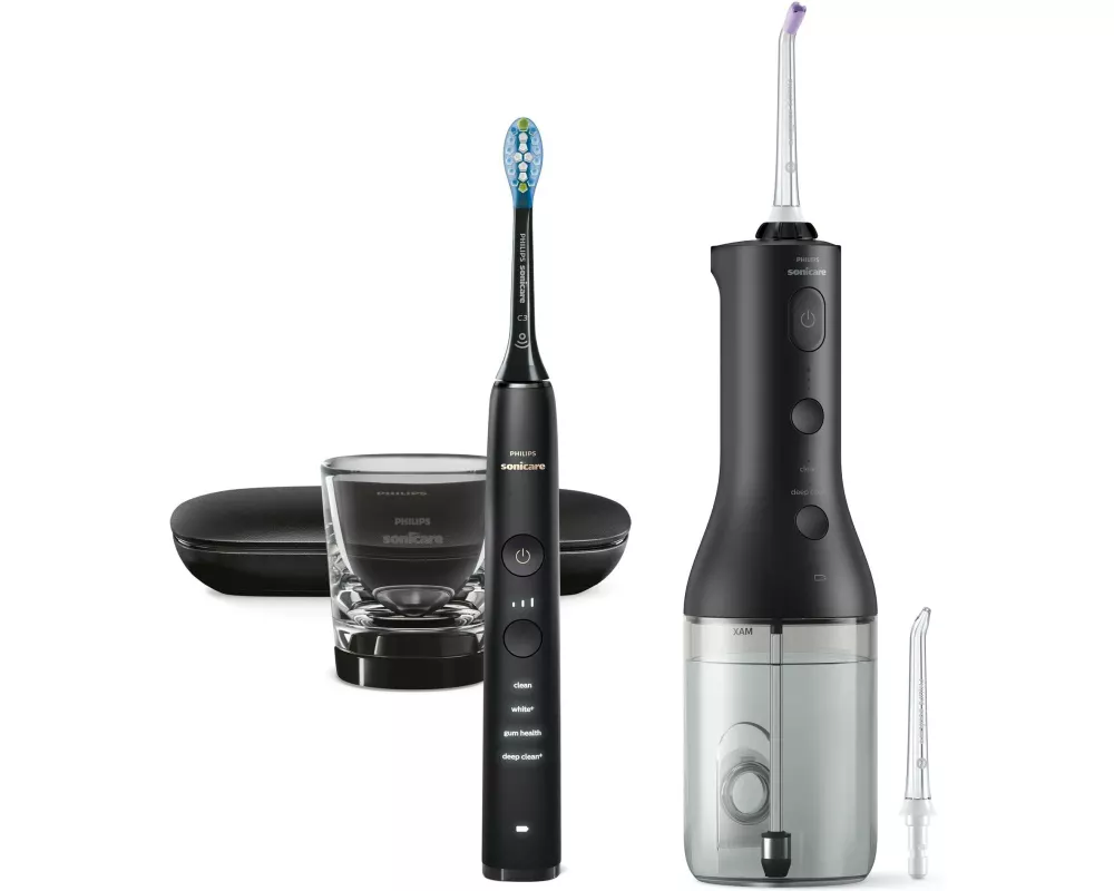 Philips Sonicare Cordless Power Flosser DiamondClean 9000 Schwarz