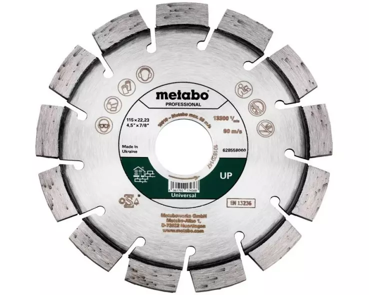Metabo Trennscheibe UP Universal Professional Diamant 115 mm