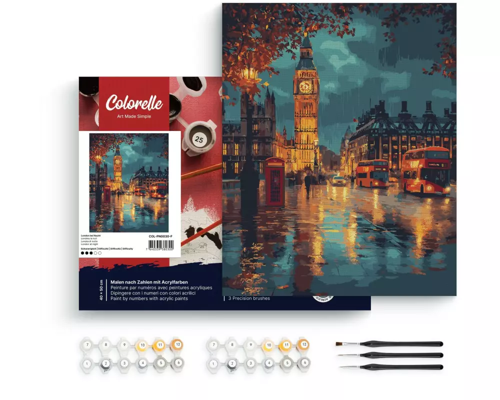 Colorelle Malen nach Zahlen London bei Nacht