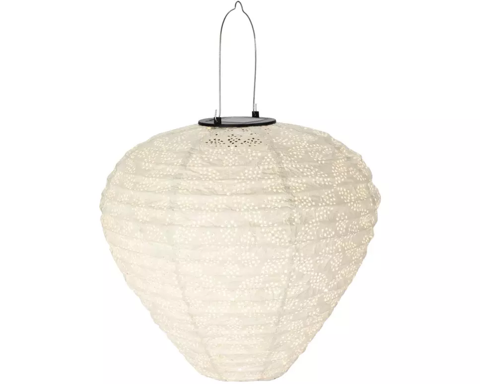 STT Lampion Solar, Drop, Ø 30 cm, Weiss