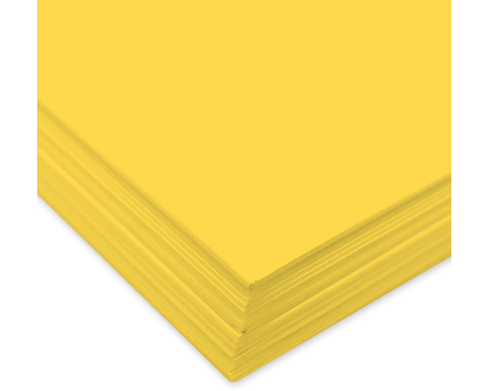 URSUS Tonzeichenpapier A4 2174613 130g, dunkelgelb 100 Blatt