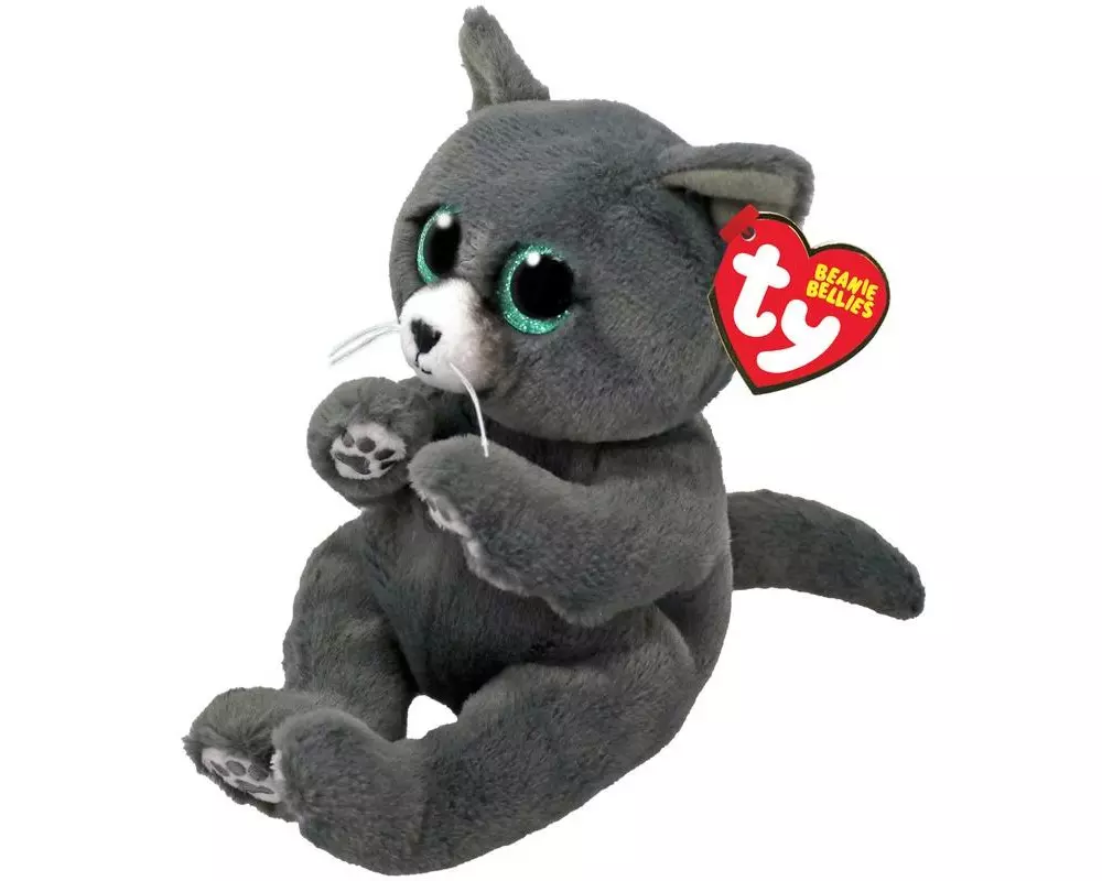 Ty Plüsch Beanie Bellies Binx 17 cm, Grau