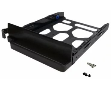 QNAP Black HDD Tray v4 for 3.5inch and 2.5inch drives without key lock black plastic with 6 x screws for 2.5inch HDD tooless