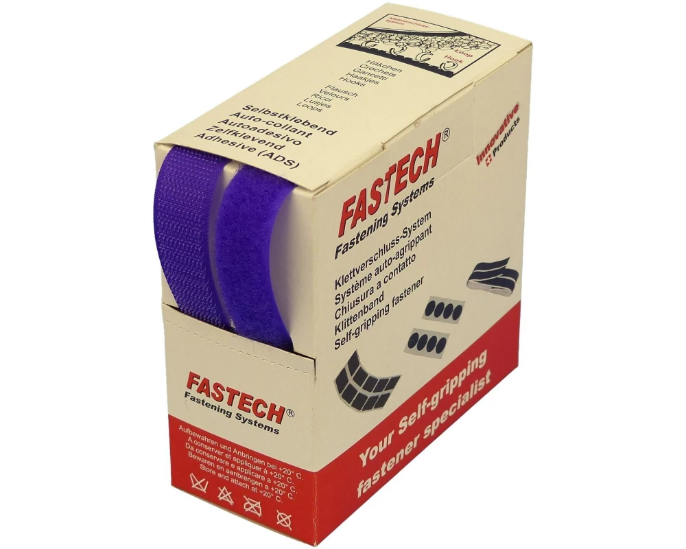 FASTECH Klettband-Box Violett
