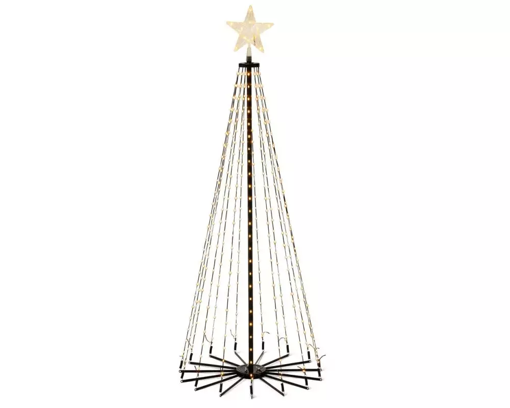 STT Dekolicht Cone Tree, 400 LEDs, 150 cm, Schwarz