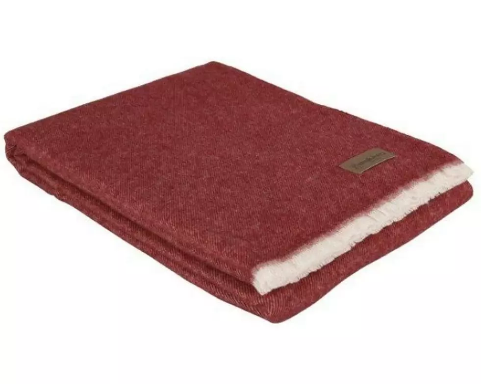Eskimo Decke Venezia 130 x 200 cm, Rubinrot