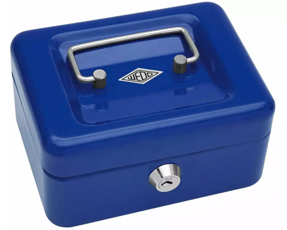 WEDO Geldkassette 5 Fächer, Blau