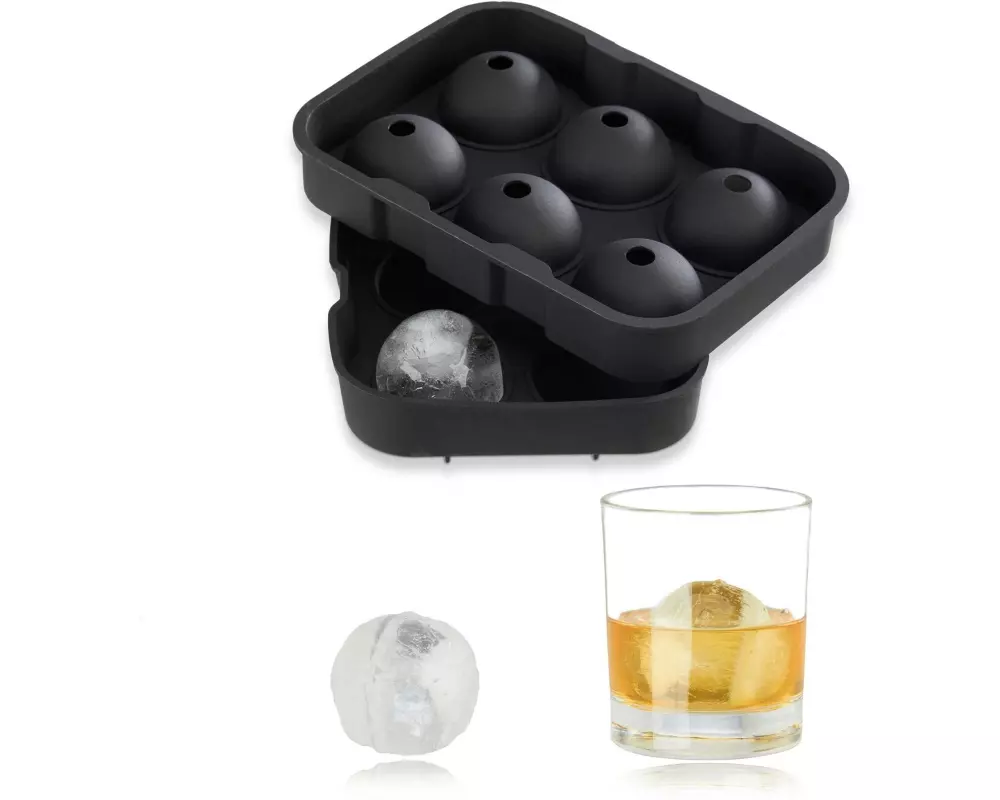 relaxdays Eiswürfelform Schwarz
