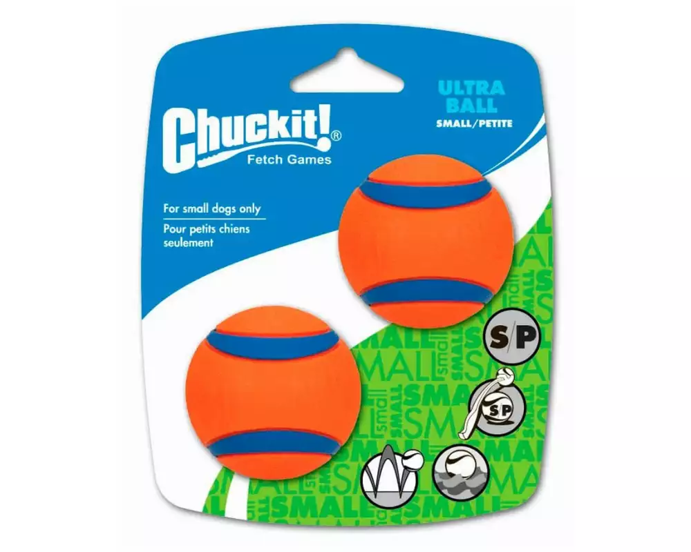 Chuckit! Hunde-Spielzeug Ultra Tennisball S, Ø 5.5 cm, 2 Stück