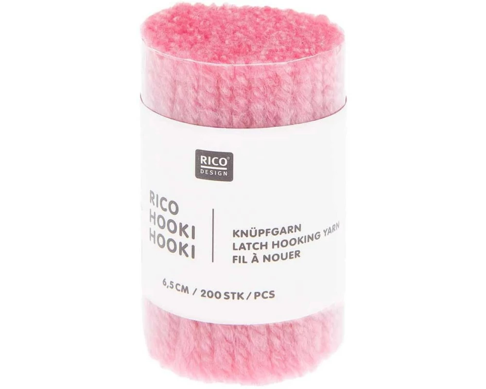 Rico Design Hooki Knüpfgarn Dunkelrosa