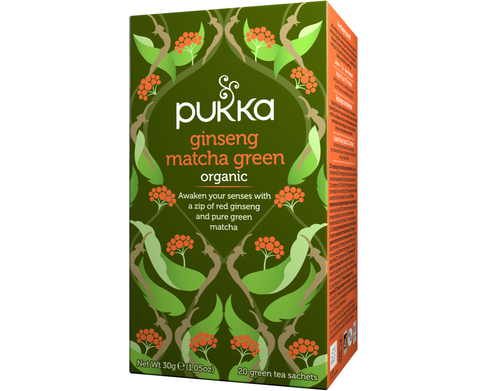 PUKKA Ginseng Matcha Green 4091008 Bio Grüntee 20 Beutel