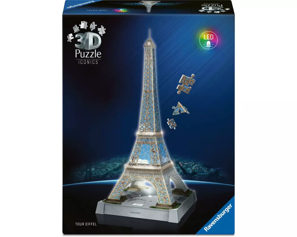 Ravensburger 3D Puzzle Iconics La Tour Eiffel with Light