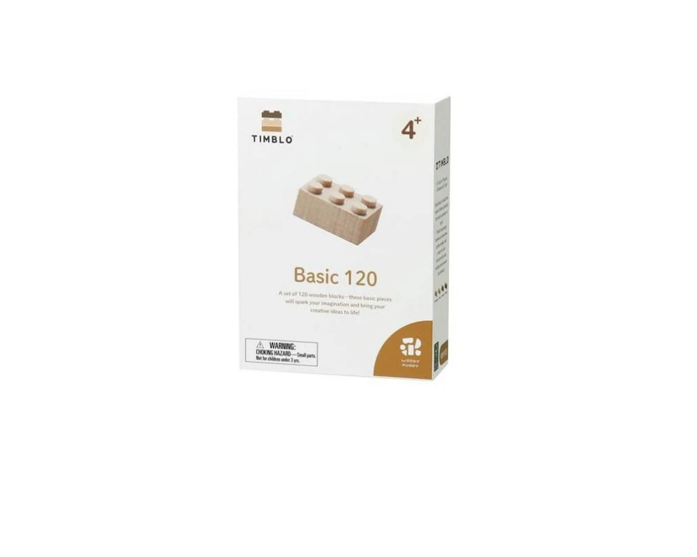 Timblo Holz Klemmbausteine Basic 120 Teile