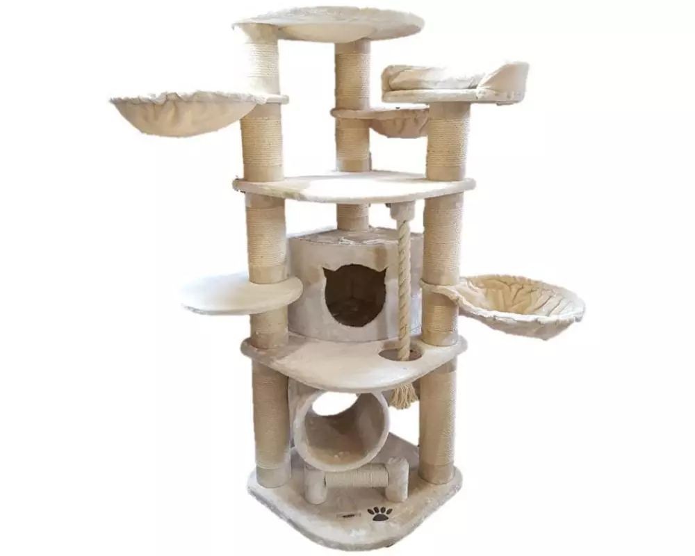 PetHomes Kratzbaum Mallorca 188 cm Creme