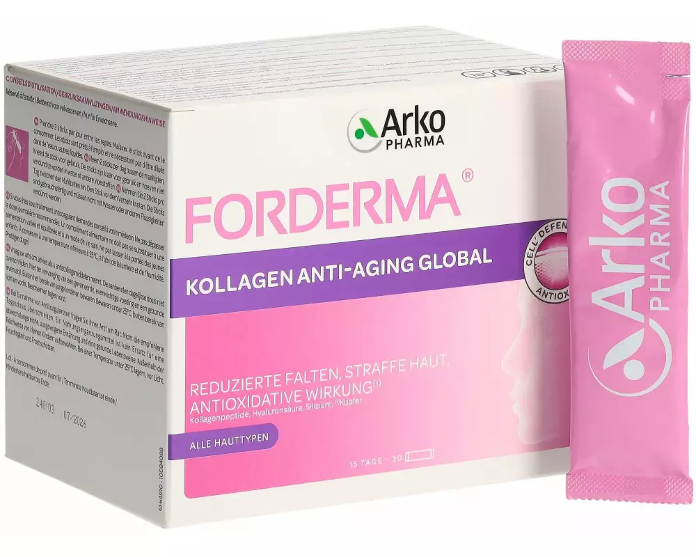 Arkopharma Foderma Kollagen Anti-Aging Sticks 30 Stück