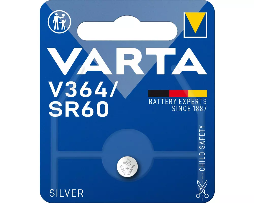 Varta Knopfzelle V364 / SR60 , 1 Stück