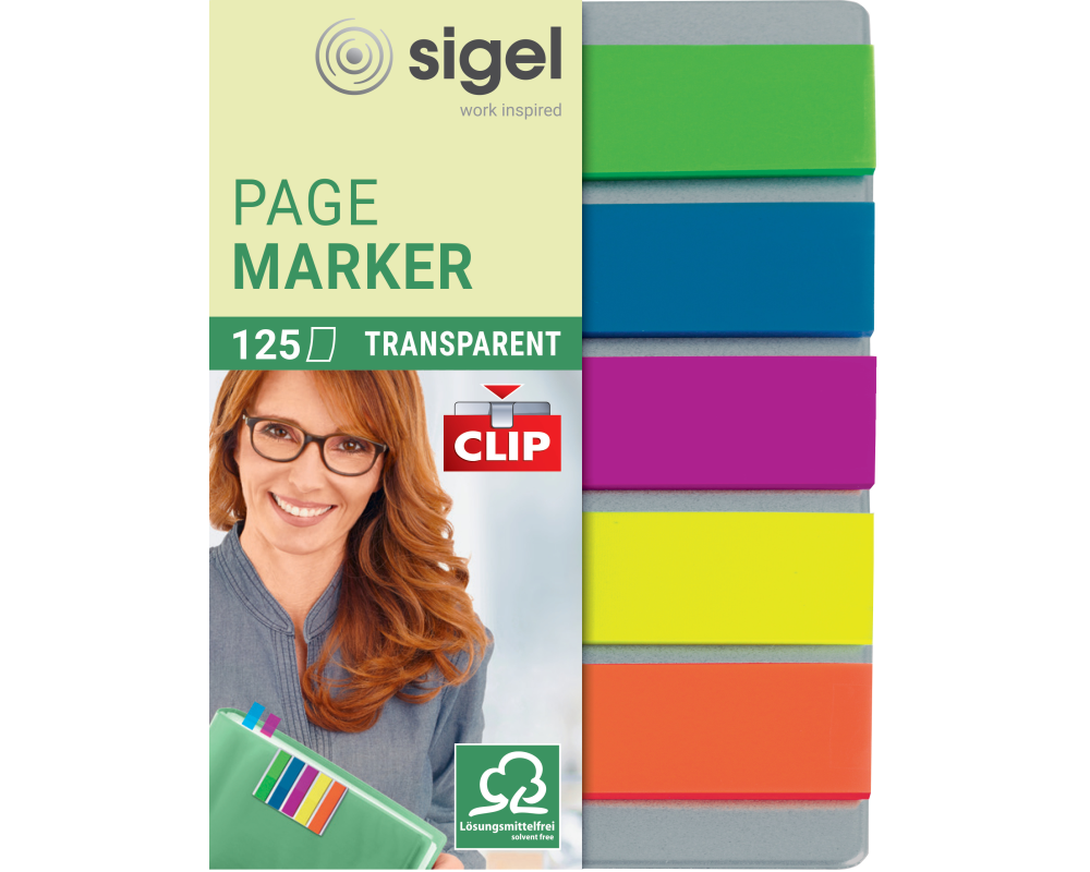 SIGEL Notes 12x50mm HN610 5 Farben ass. 125 Blatt