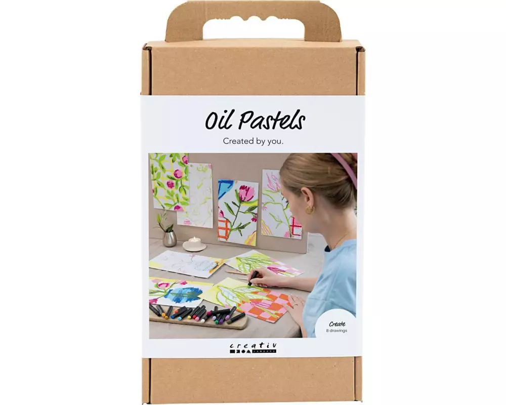 Creativ Company Bastelset - Ölpastellfarben ,