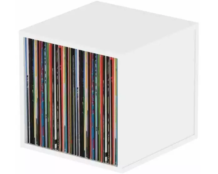 Glorious Record Box 110 Holz Weiss für 110 LPs