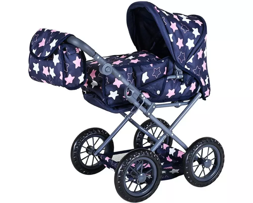 Knorrtoys Puppenbuggy Ruby Star Blue Pink