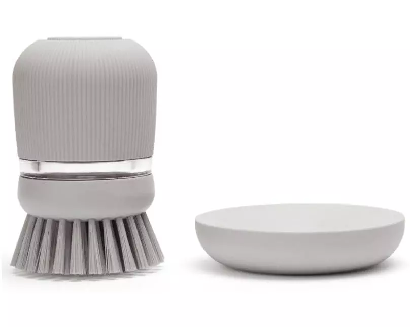 Brabantia Spülbürste mit Seifenspender Grau