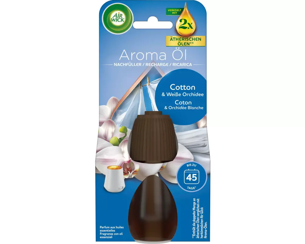 Air Wick Duftspender Nachfüller Cotton und Weisse Orchidee 20 ml