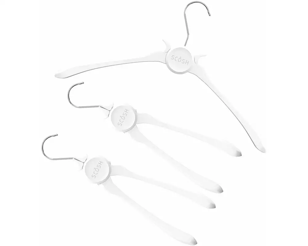 SCOSH Kleiderbügel 3 Stück, Weiss