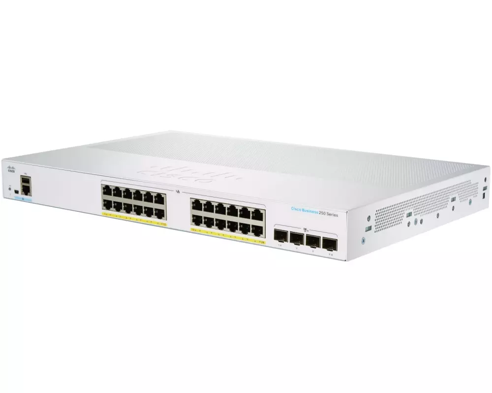 Cisco PoE+ Switch CBS250-24P-4X-EU 28 Port